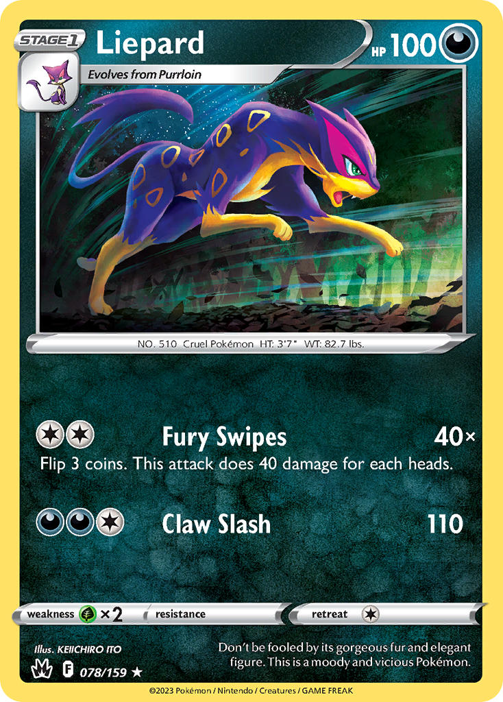 Liepard - Crown Zenith (Rare) [CRZ-078] English / Near Mint / Normal