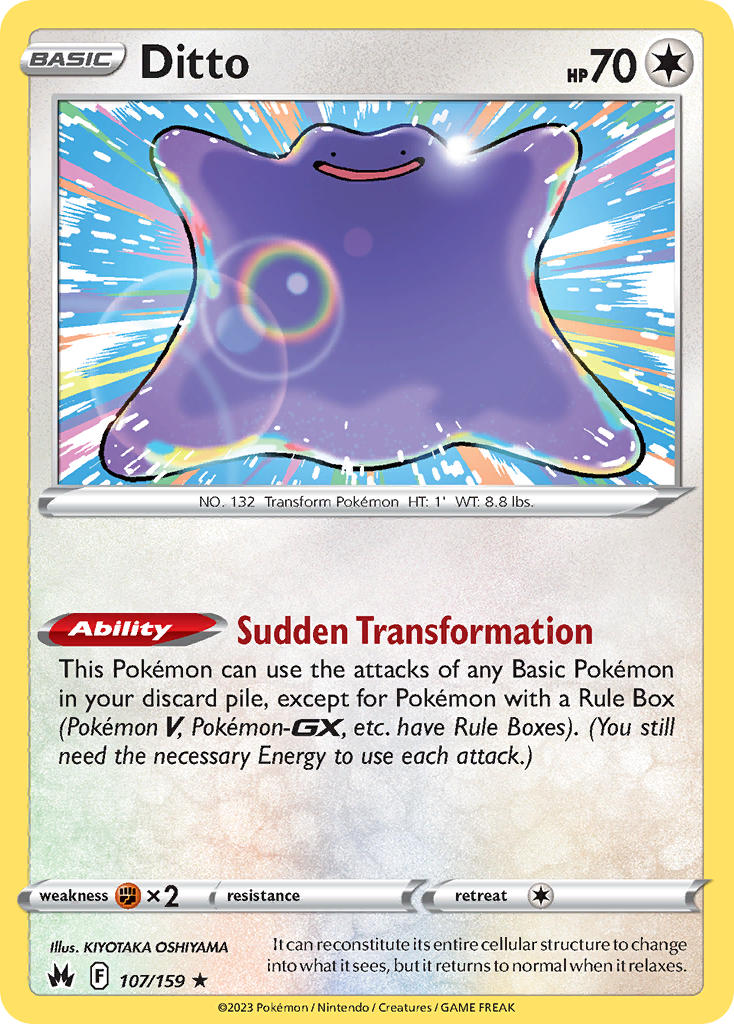 Ditto - Crown Zenith (Holo Rare) [CRZ-107] English / Near Mint / Normal