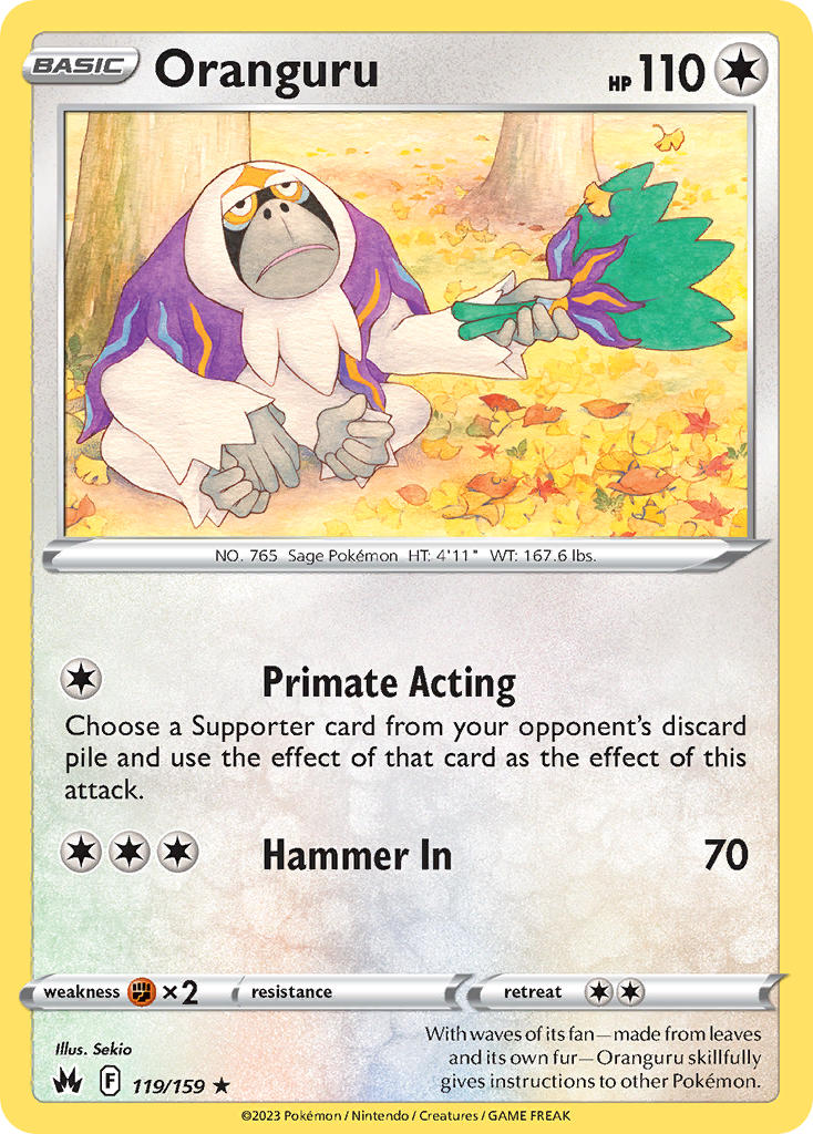 Oranguru - Crown Zenith (Rare) [CRZ-119] English / Near Mint / Normal