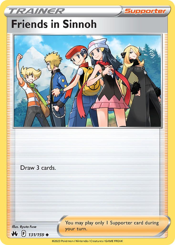 Friends in Sinnoh - Crown Zenith (Uncommon) [CRZ-131] English / Near Mint / Normal