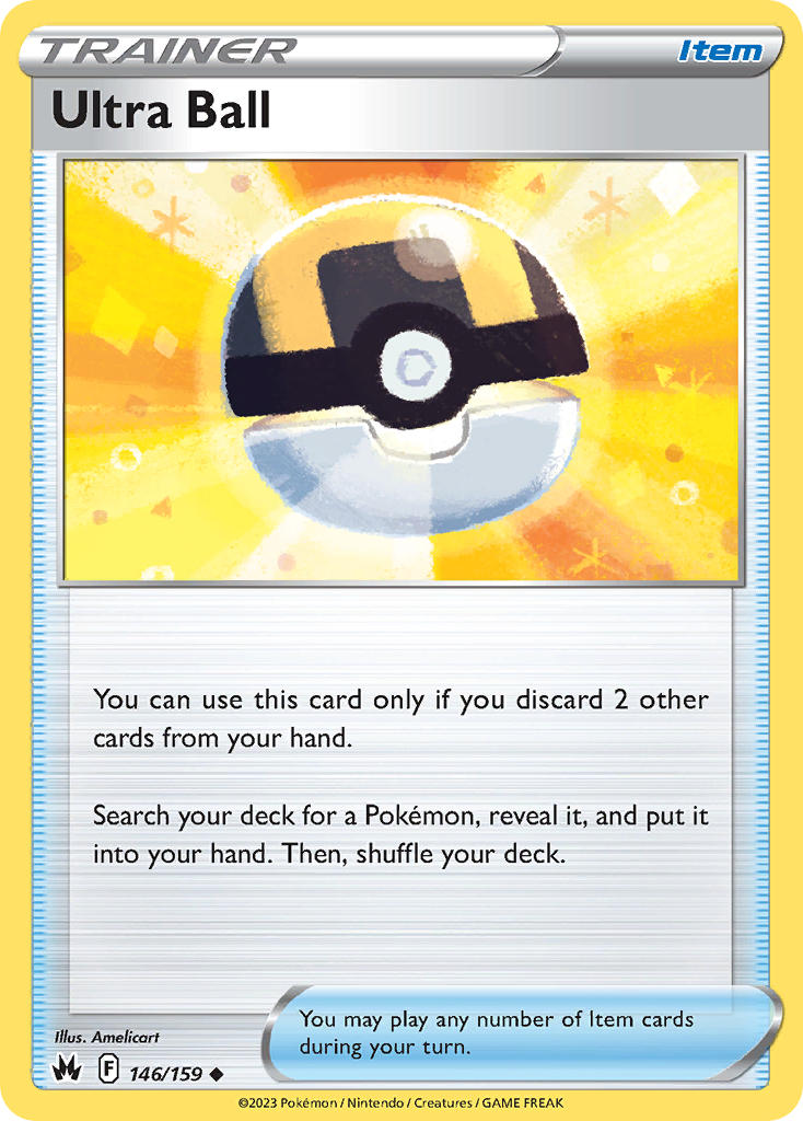 Ultra Ball - Crown Zenith (Uncommon) [CRZ-146] English / Near Mint / Normal