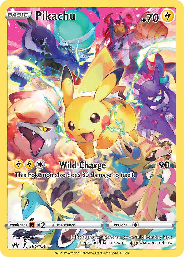 Pikachu - Crown Zenith (Secret Rare) [CRZ-160] English / Near Mint / Normal