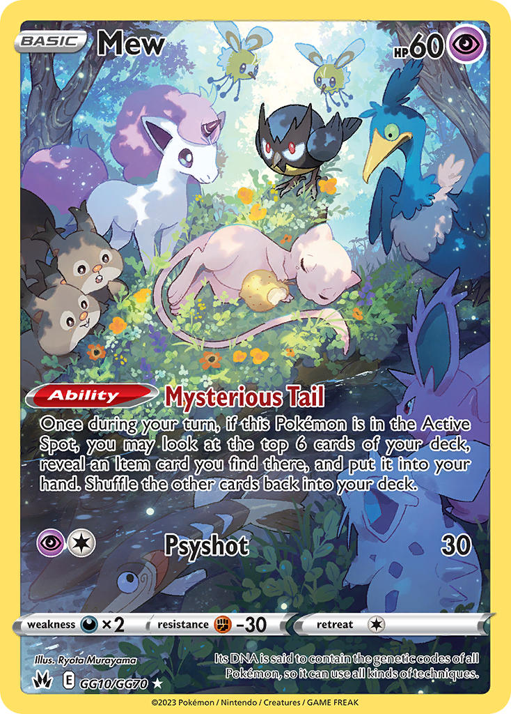 Mew - Crown Zenith (Holo Rare) [CRZ-GG10] English / Near Mint / Normal