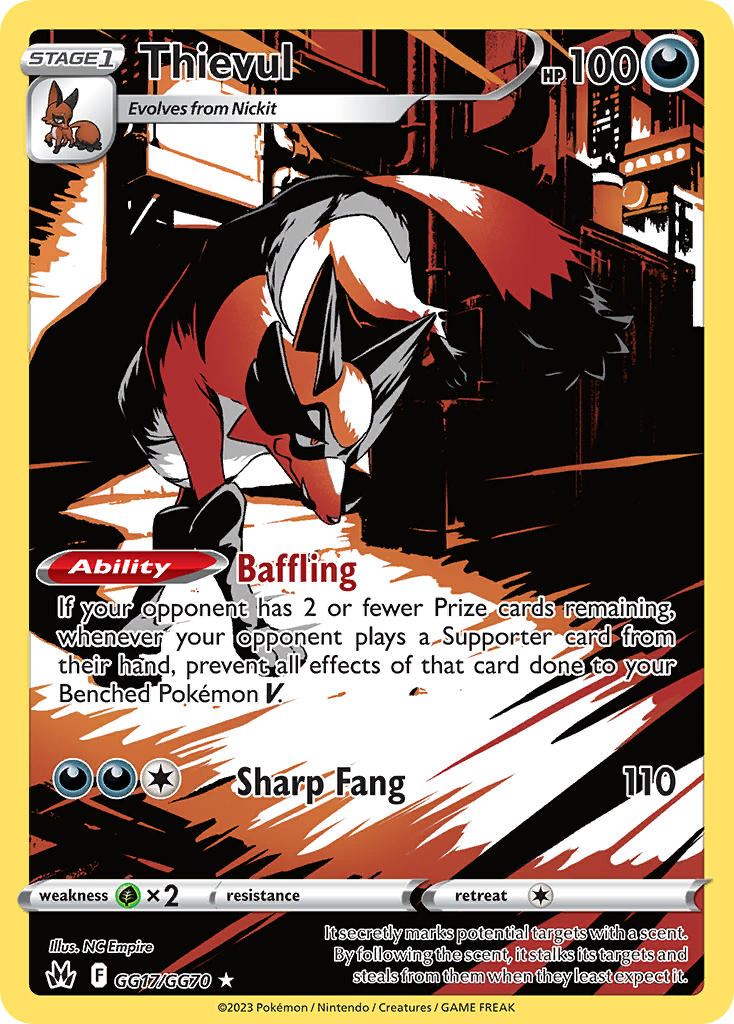 Thievul - Crown Zenith (Holo Rare) [CRZ-GG17] English / Near Mint / Normal