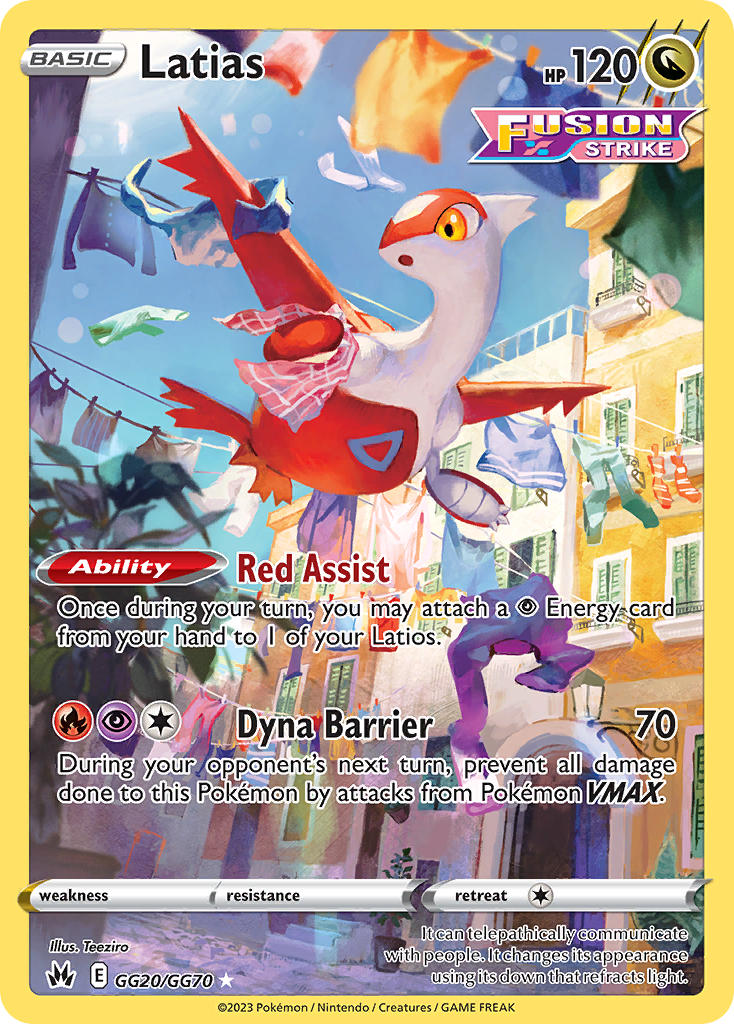 Latias - Crown Zenith (Holo Rare) [CRZ-GG20] English / Near Mint / Normal