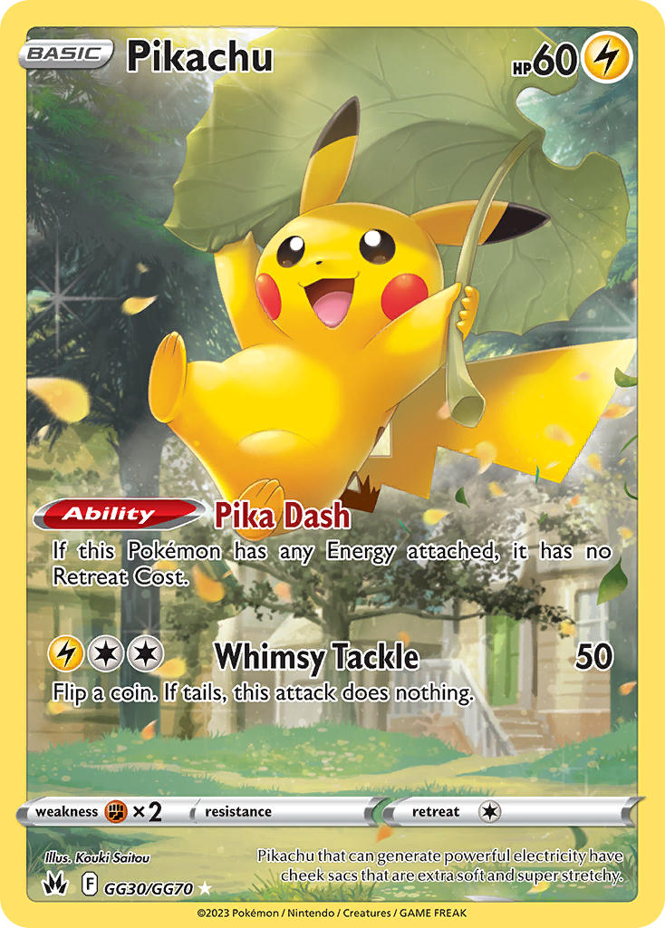 Pikachu - Crown Zenith (Holo Rare) [CRZ-GG30] English / Near Mint / Normal
