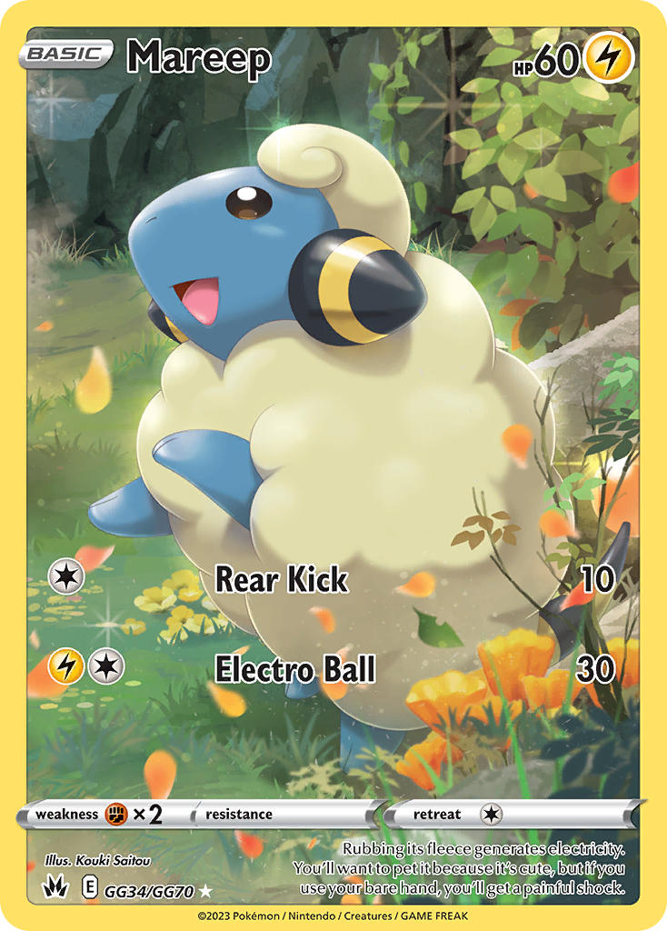 Mareep - Crown Zenith (Holo Rare) [CRZ-GG34] English / Near Mint / Normal