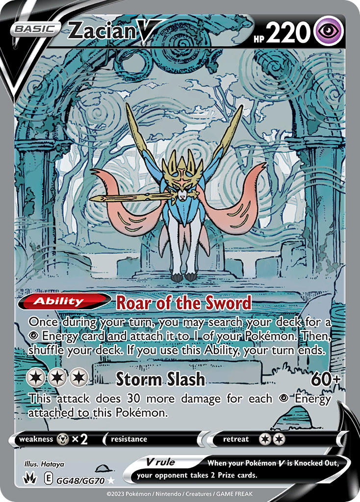 Zacian V - Crown Zenith (Ultra Rare) [CRZ-GG48] English / Near Mint / Normal