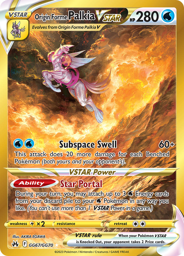 Origin Forme Palkia VSTAR - Crown Zenith (Secret Rare) [CRZ-GG67] English / Near Mint / Normal