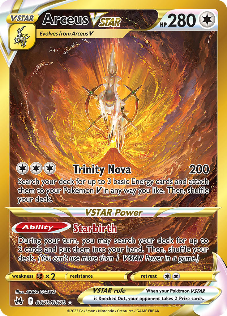 Arceus VSTAR - Crown Zenith (Secret Rare) [CRZ-GG70] English / Near Mint / Normal