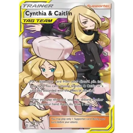 Cynthia & Caitlin - Full Art - 228/236 Enkeltkort Cosmic Eclipse 