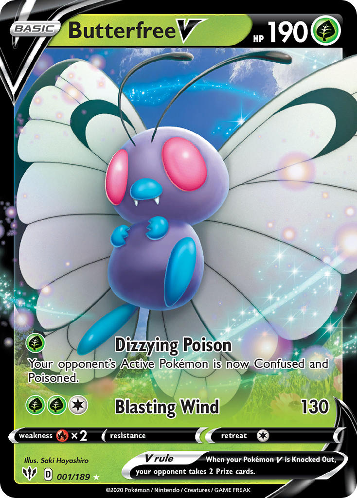 Butterfree V - Darkness Ablaze (Ultra Rare) [1] Kortspil
