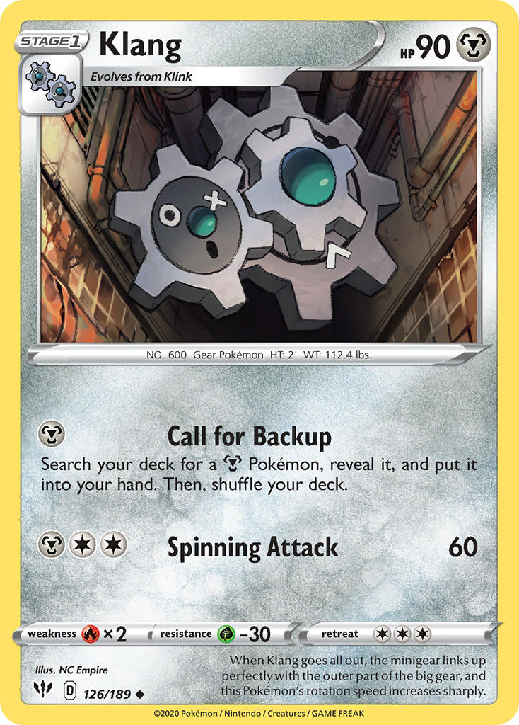 Klang⁣ - Darkness Ablaze⁣ (Uncommon)⁣ [126] English / Near Mint / Reverse-Holo Normal