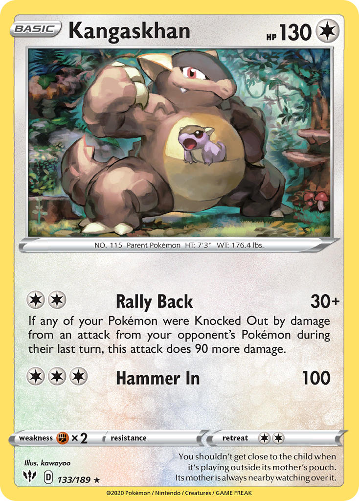 Kangaskhan⁣ - Darkness Ablaze⁣ (Holo Rare)⁣ [133] English / Near Mint / Normal