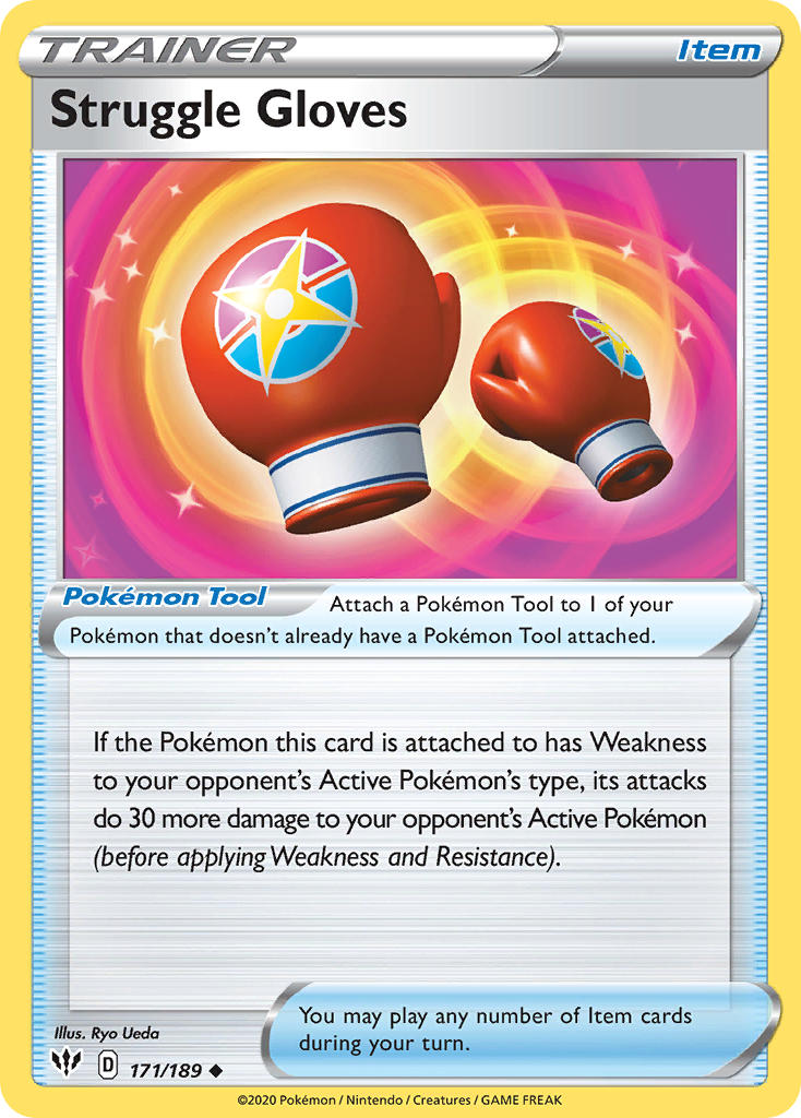 Struggle Gloves⁣ - Darkness Ablaze⁣ (Uncommon)⁣ [171] English / Near Mint / Reverse-Holo Normal