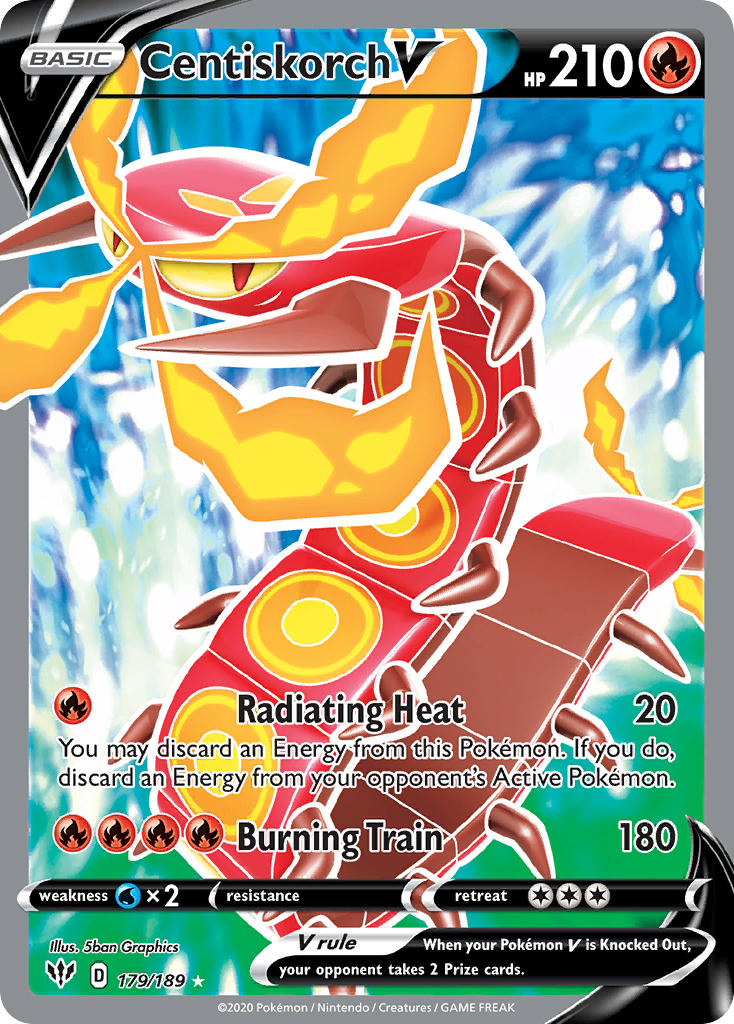 Centiskorch V⁣ - Darkness Ablaze⁣ (Ultra Rare)⁣ [179] English / Near Mint / Normal