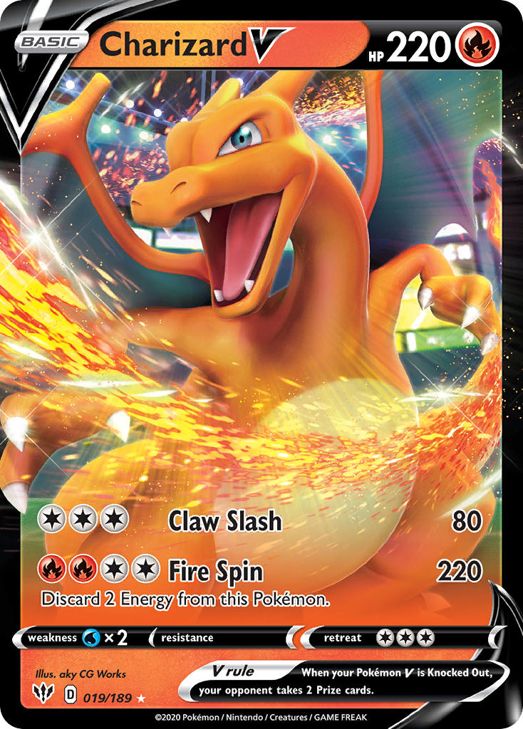 Charizard V - Darkness Ablaze (Ultra Rare) [19] Kortspil