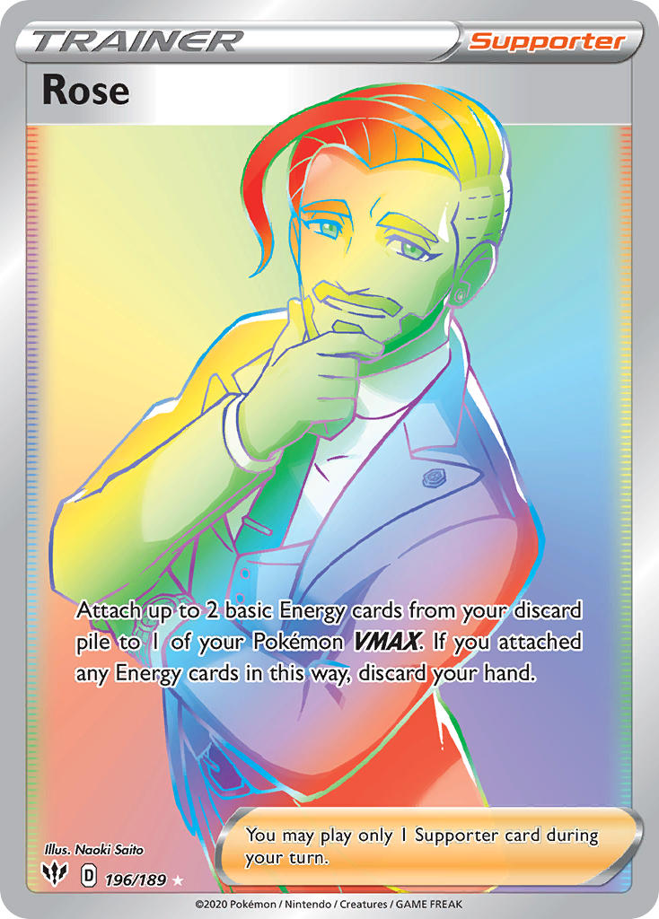 Rose⁣ - Darkness Ablaze⁣ (Secret Rare)⁣ [196] English / Near Mint / Normal