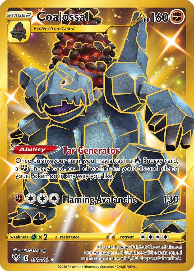 Coalossal⁣ - Darkness Ablaze⁣ (Secret Rare)⁣ [198] English / Near Mint / Normal