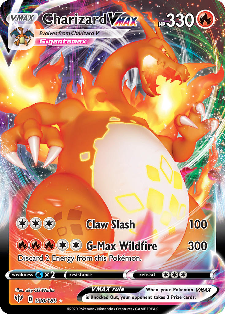 Charizard VMAX - Darkness Ablaze (Ultra Rare) [20] Kortspil
