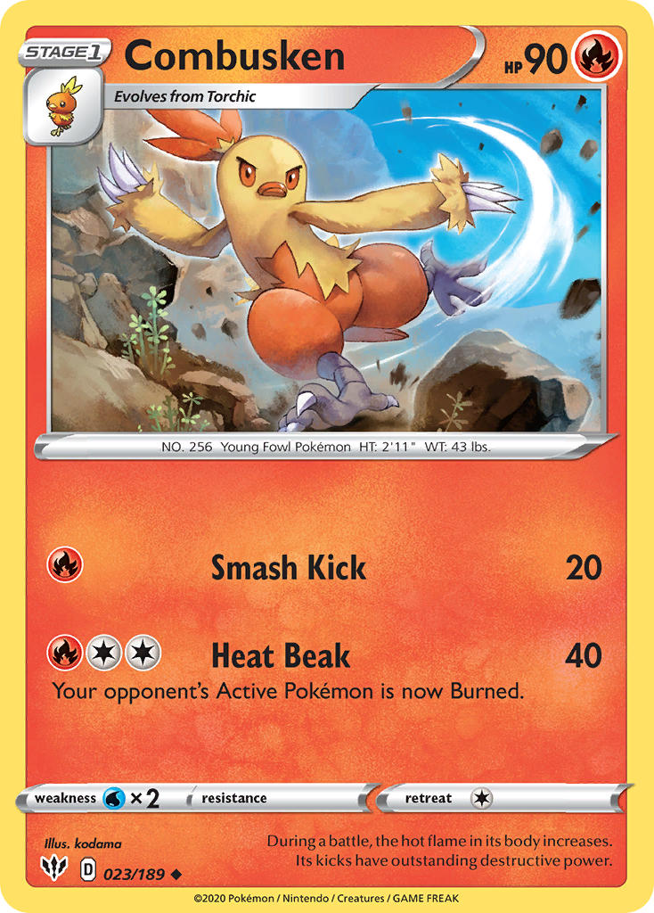 Combusken⁣ - Darkness Ablaze⁣ (Uncommon)⁣ [23] English / Near Mint / Normal