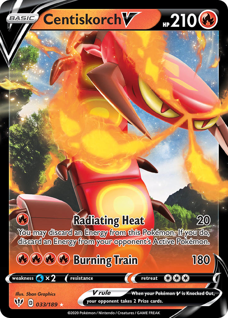 Centiskorch V⁣ - Darkness Ablaze⁣ (Ultra Rare)⁣ [33] English / Near Mint / Normal