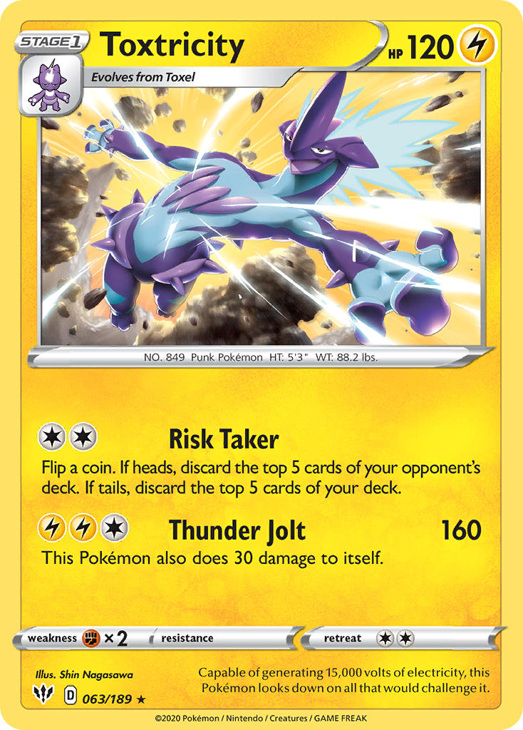 Toxtricity⁣ - Darkness Ablaze⁣ (Holo Rare)⁣ [63]