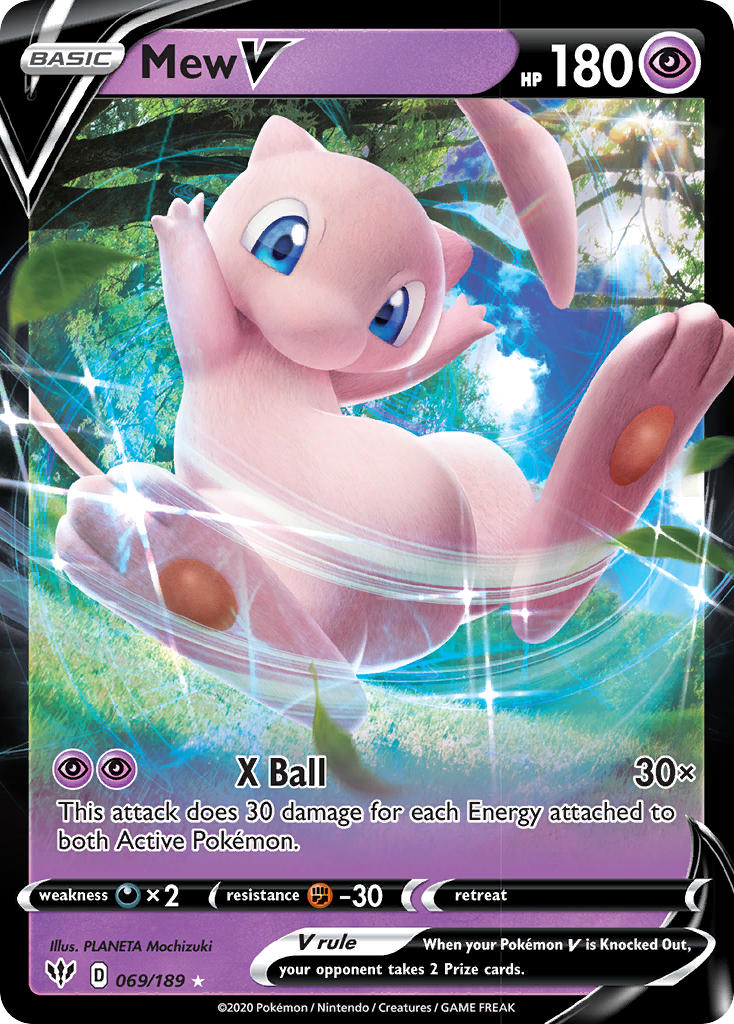 Mew V⁣ - Darkness Ablaze⁣ (Ultra Rare)⁣ [69] English / Played / Normal