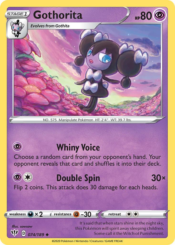 Gothorita⁣ - Darkness Ablaze⁣ (Uncommon)⁣ [74] English / Near Mint / Normal