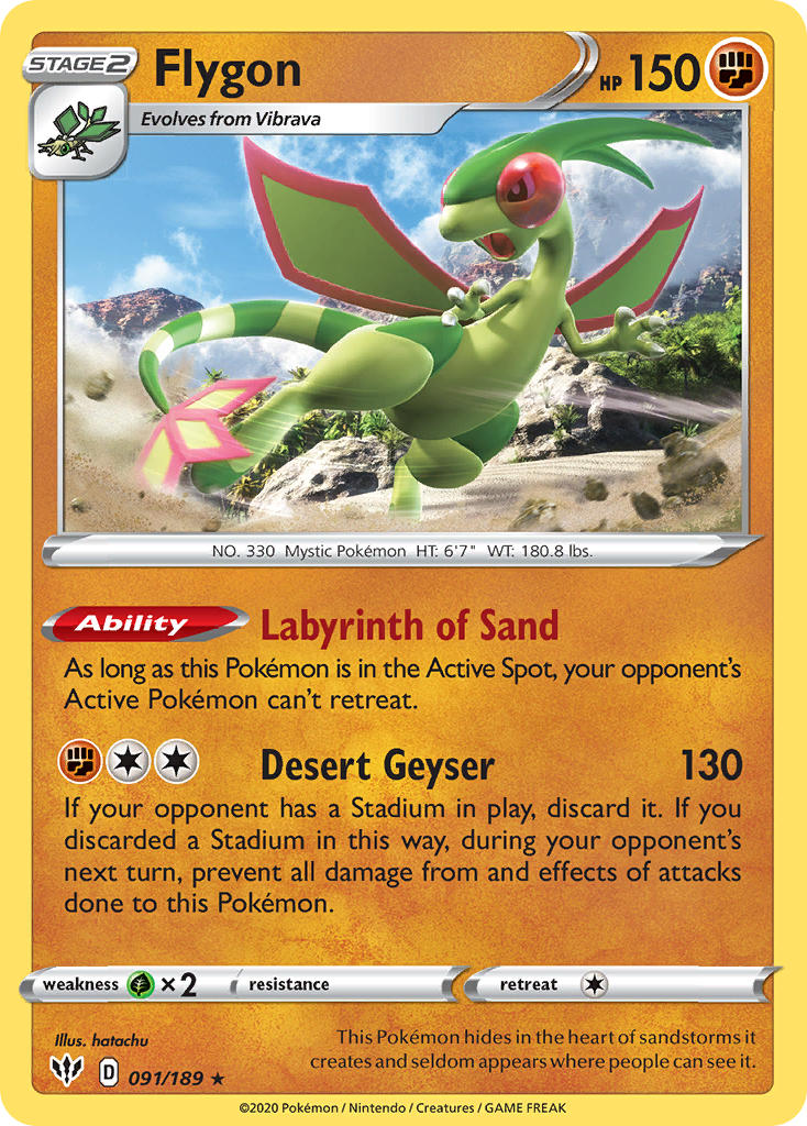 Flygon⁣ - Darkness Ablaze⁣ (Rare)⁣ [91]