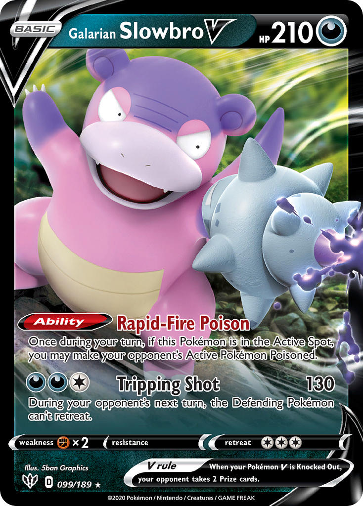 Galarian Slowbro V⁣ - Darkness Ablaze⁣ (Ultra Rare)⁣ [99] English / Near Mint / Normal