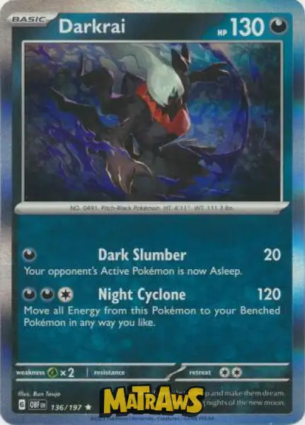 Darkrai - Holo 136/197 Enkeltkort