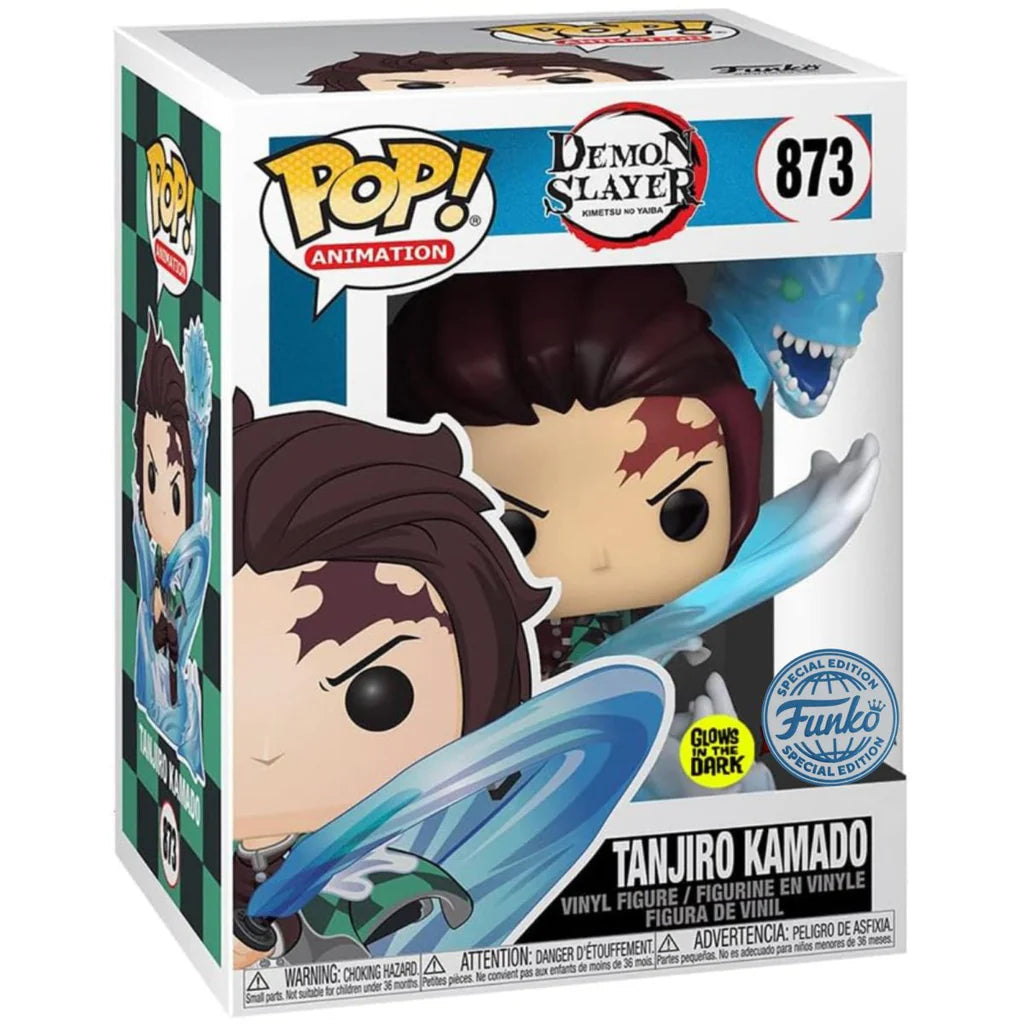 Funko POP! - Demon Slayer: Tanjiro Kamado (w/ Dragon) #873 (Glow)