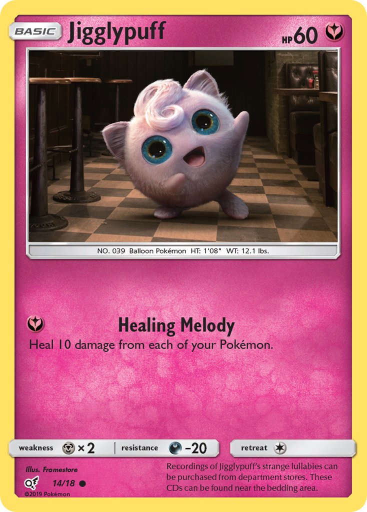 Jigglypuff - Detective Pikachu (Common) [DET-14] English / Played / Normal