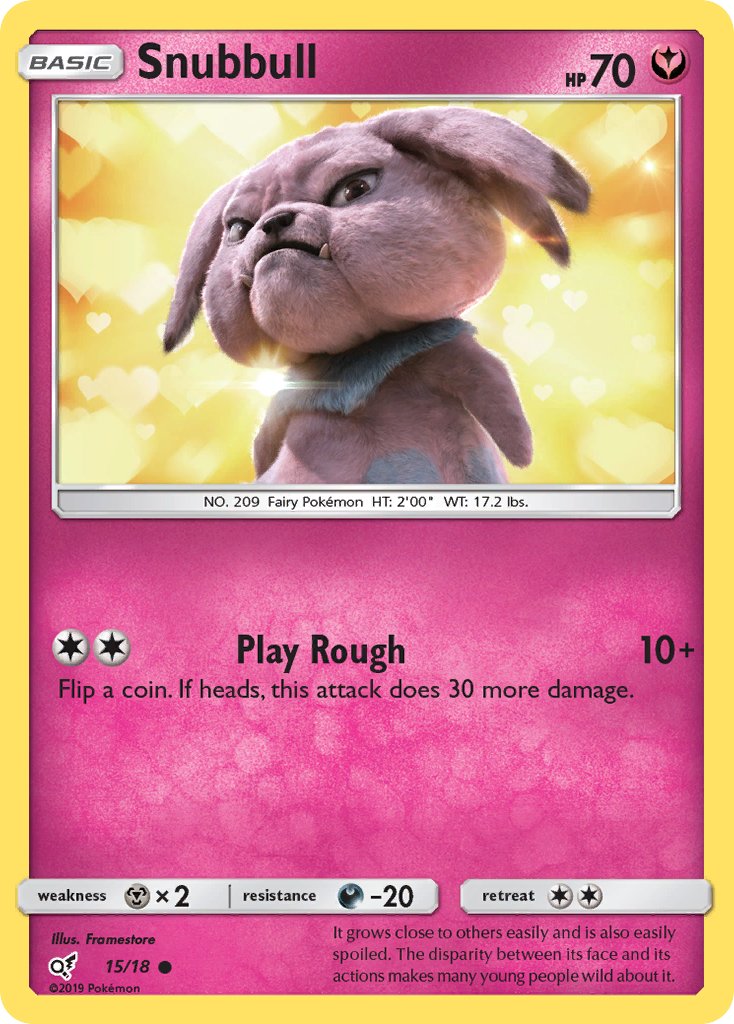 Snubbull - Detective Pikachu (Common) [DET-15] English / Near Mint / Normal