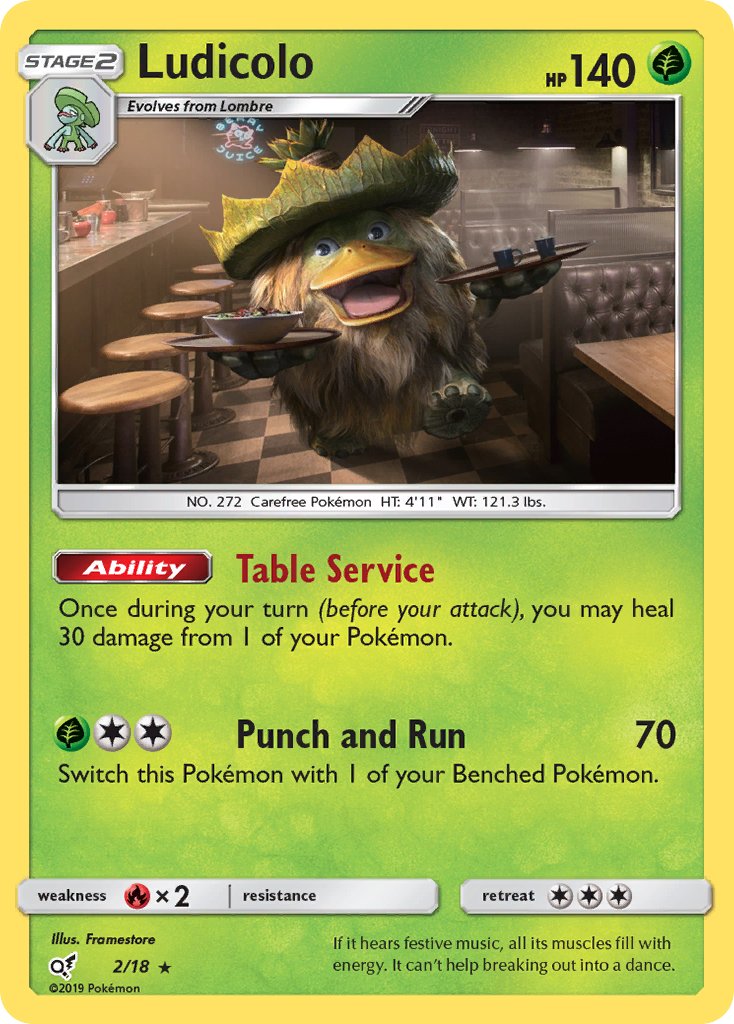 Ludicolo - Detective Pikachu (Rare) [DET-2] English / Excellent / Normal
