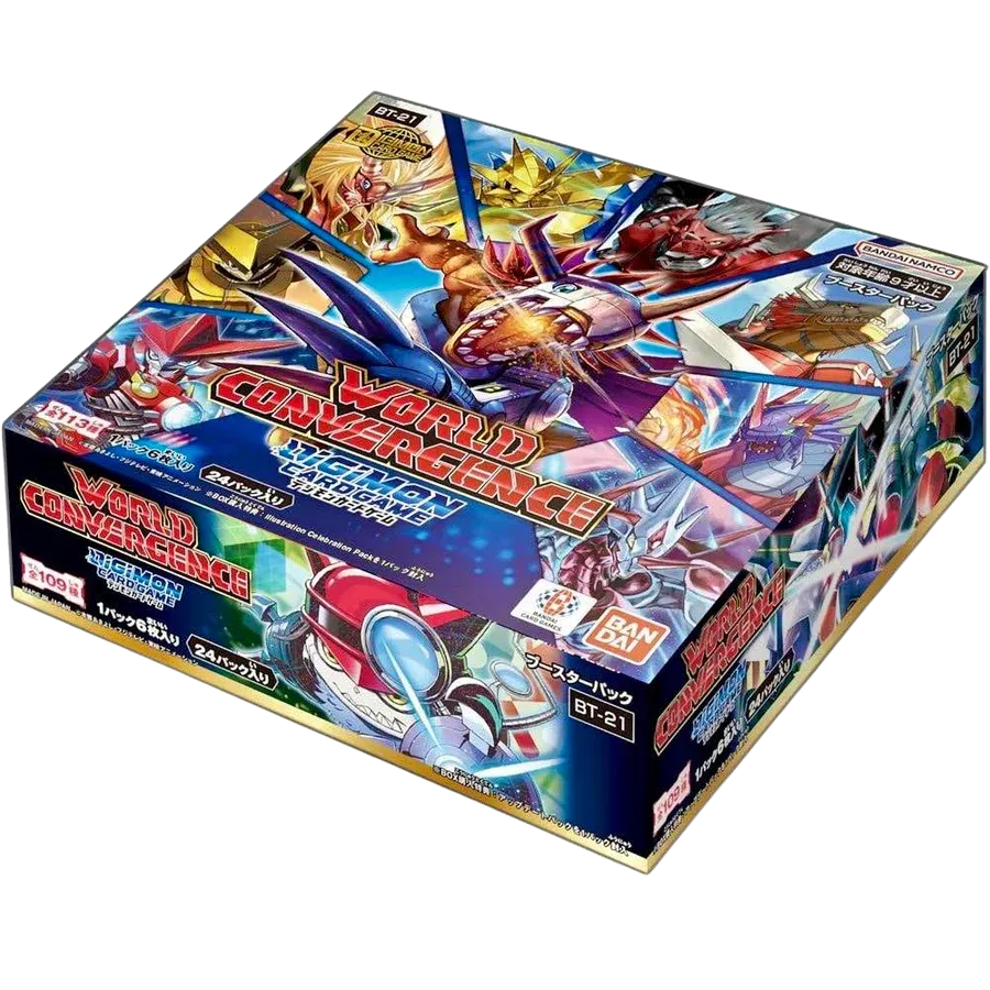 Digimon Card Game: BT21 - World Convergence - Booster Display Box (24 Pakker) Kortspil