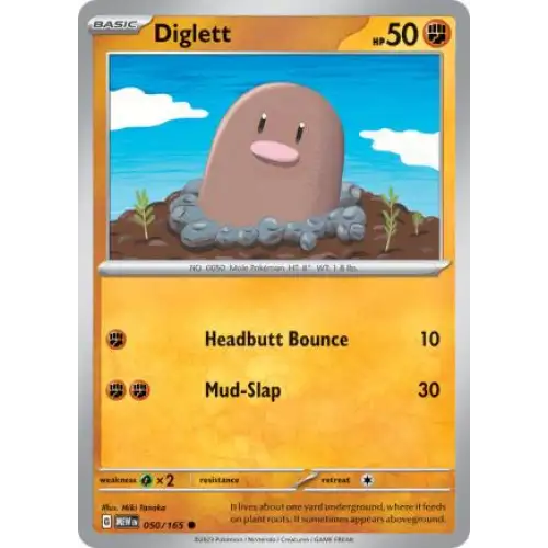 Diglett - 050/165 - Enkeltkort