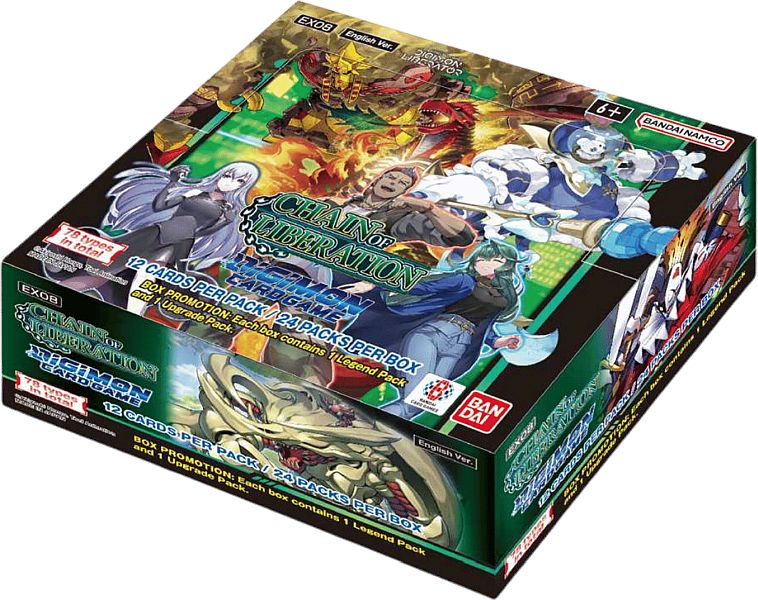 Digimon Card Game: EX08 - Chain of Liberation - Booster Display Box (24 Pakker)