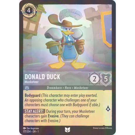 Donald Duck - Musketeer - Foil (Uncommon) - 177/204