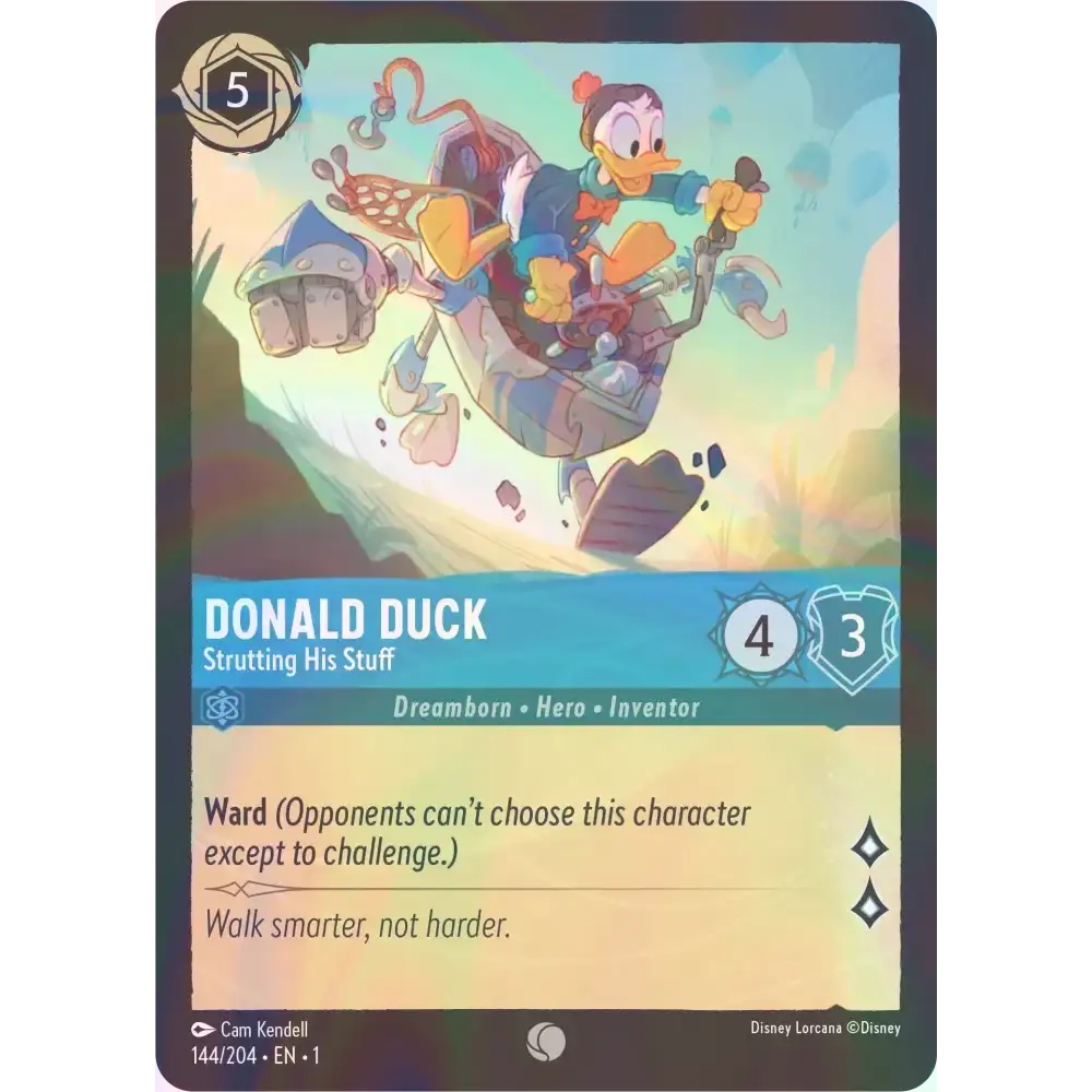 Donald Duck - Strutting His Stuff - Foil (Common) - 144/204