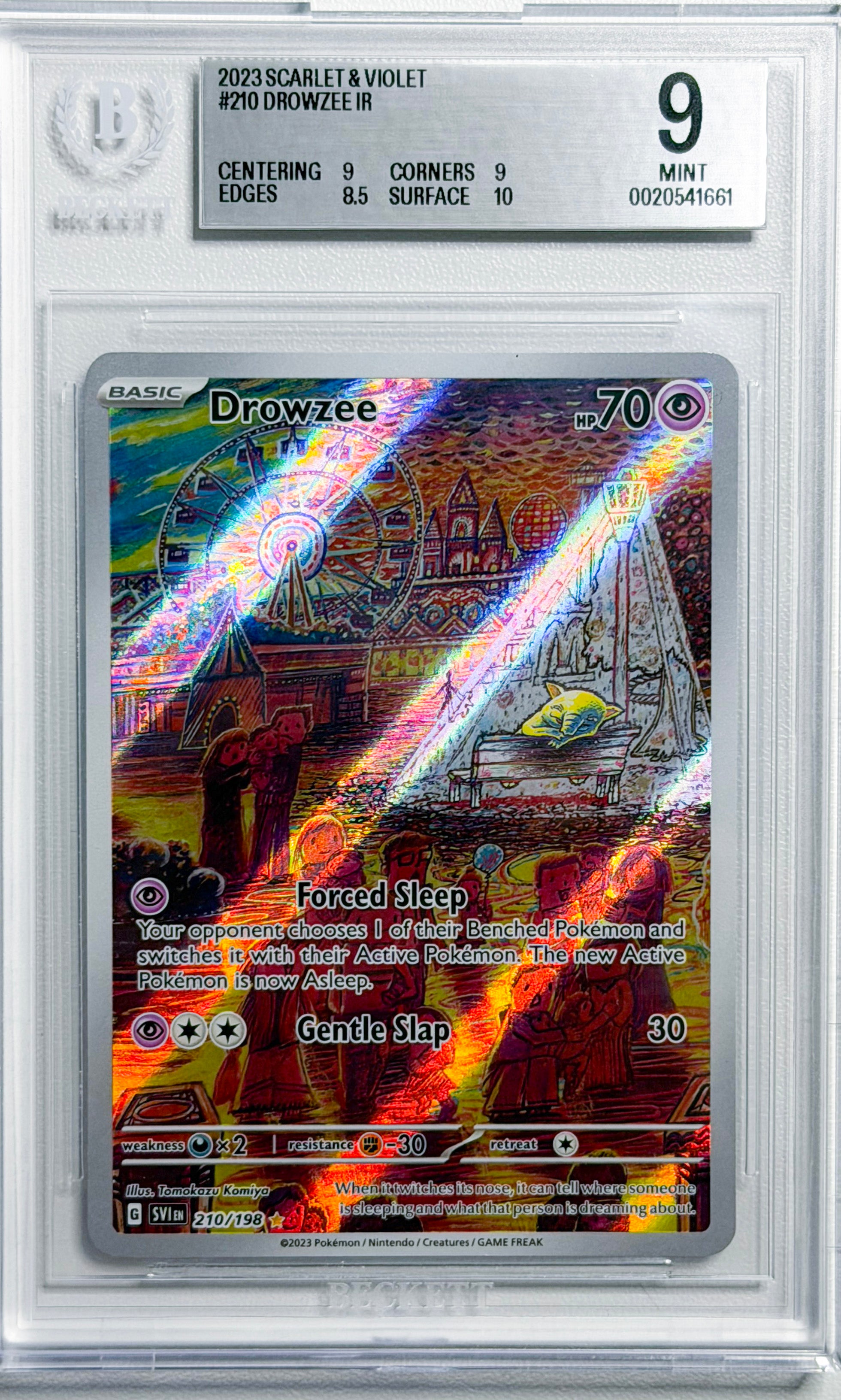 Drowzee #210 Scarlet & Violet BGS 9 - forside