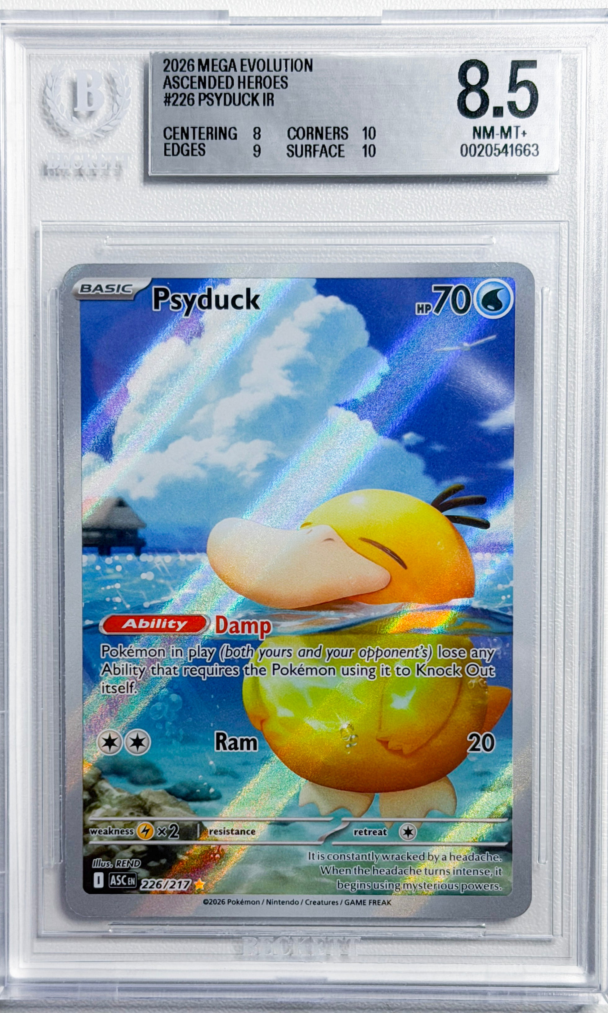 Psyduck #226 Ascended Heroes BGS 8.5 - forside