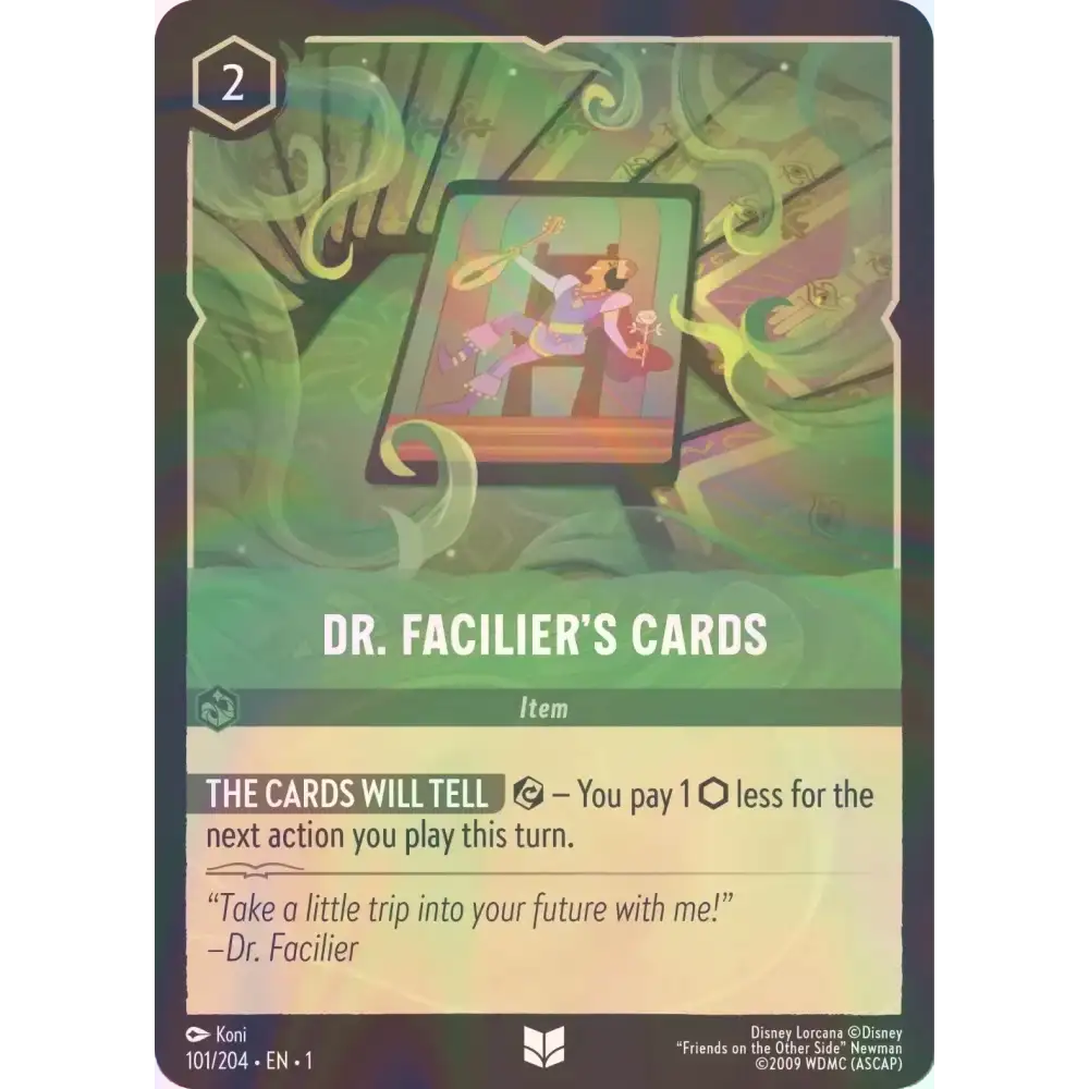 Dr. Facilier’s Cards - Foil (Uncommon) - 101/204 - Disney