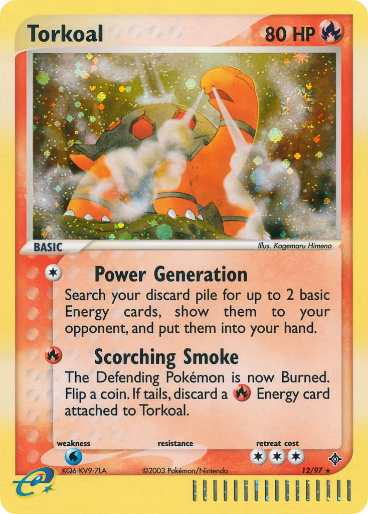 Torkoal⁣ - EX Dragon⁣ (Holo Rare)⁣ [12] English / Near Mint / Reverse-Holo Normal