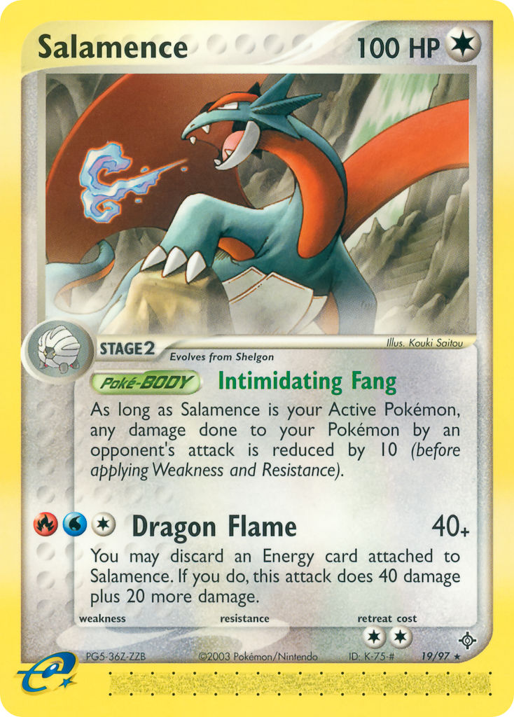 Salamence⁣ - EX Dragon⁣ (Rare)⁣ [19] English / Light Played / Reverse-Holo Normal