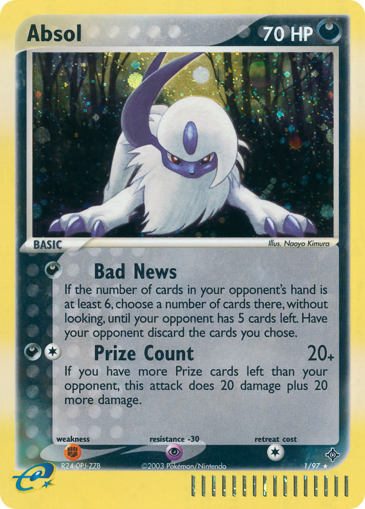 Absol⁣ - EX Dragon⁣ (Holo Rare)⁣ [1] English / Excellent / Reverse-Holo Normal