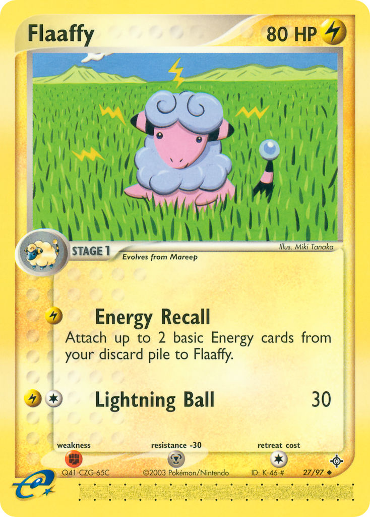 Flaaffy⁣ - EX Dragon⁣ (Uncommon)⁣ [27] English / Near Mint / Reverse-Holo Normal