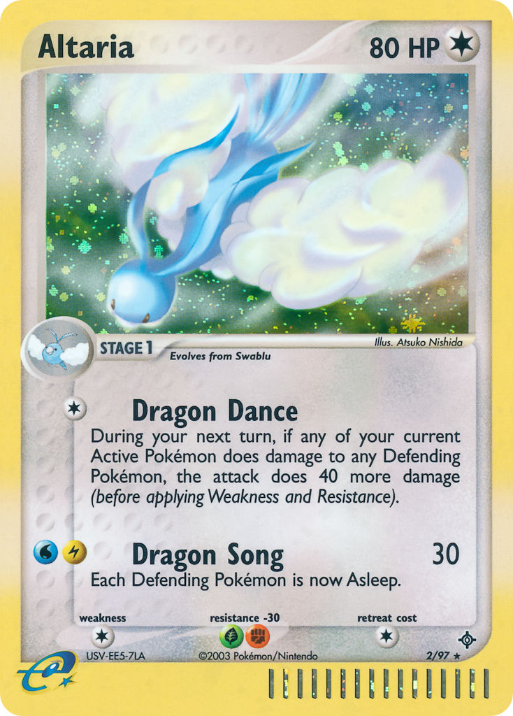 Altaria⁣ - EX Dragon⁣ (Holo Rare)⁣ [2] English / Excellent / Reverse-Holo Normal