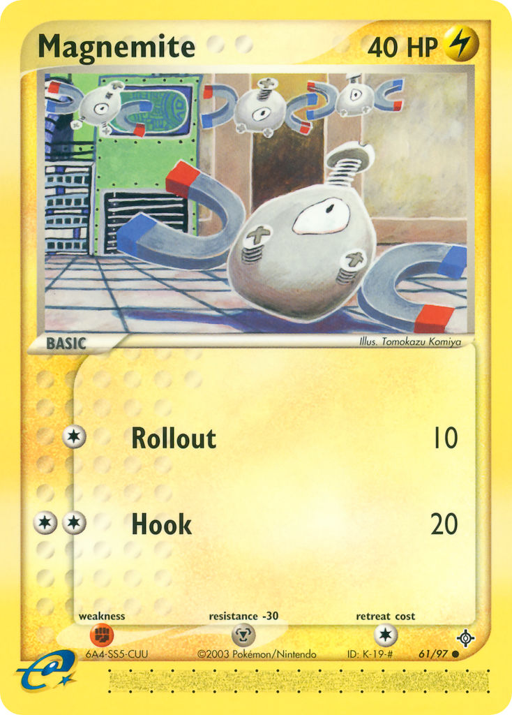 Magnemite (Rollout)⁣ - EX Dragon⁣ (Common)⁣ [61] English / Played / Reverse-Holo Normal